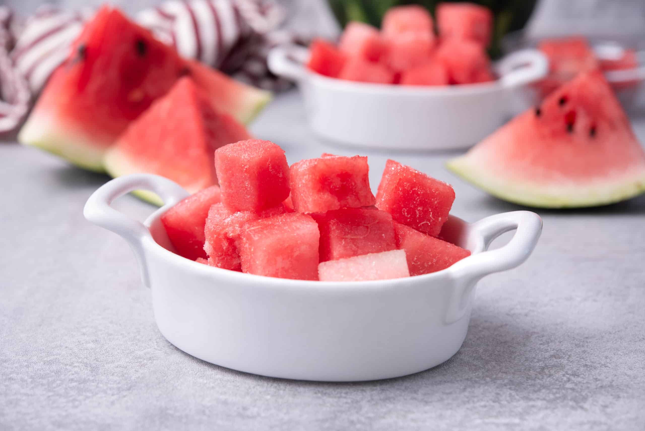 Frozen Watermelon Cubes